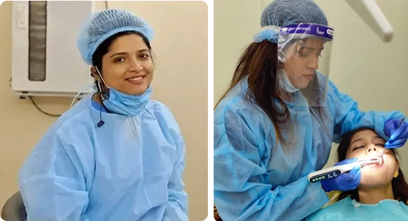 Dr Madhulika Purkait, cosmetic dentist at her Bhowanipore clinic