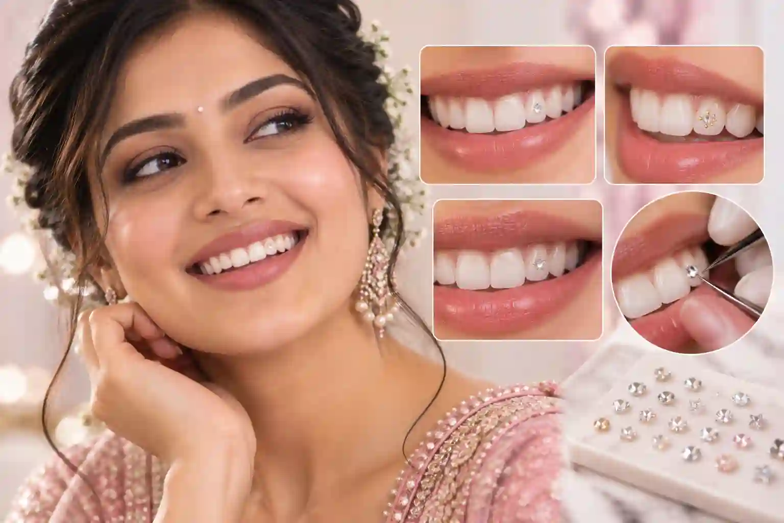 A healthy front tooth suited to dental jewellery at Radiant 32, Bhowanipore