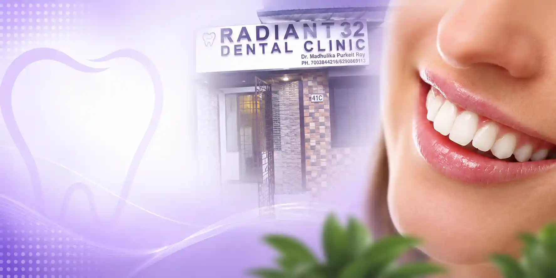 Dental jewellery and tooth gems at Radiant 32 Dental Clinic, Bhowanipore, Kolkata