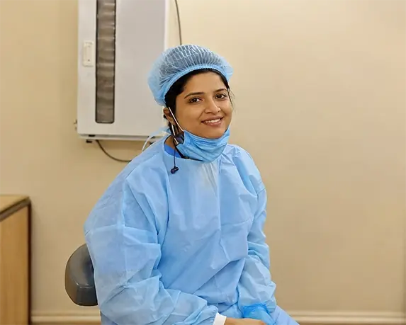 Dr Madhulika Purkait, root canal dentist at her Bhowanipore clinic