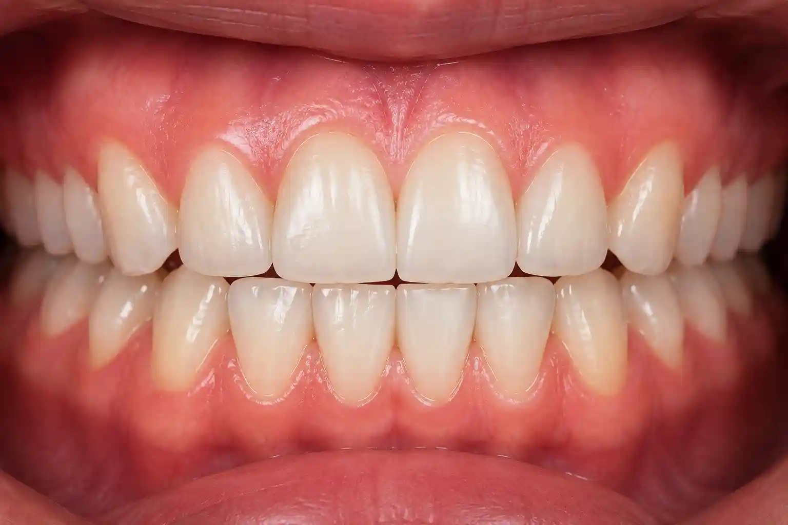 Healthy teeth and gums, the result of the clinic's hygiene routine
